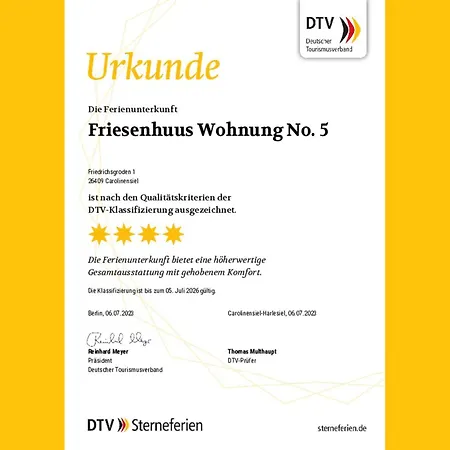 Neu Seit 2023 No 5 Friesenhuus Apartment Carolinensiel